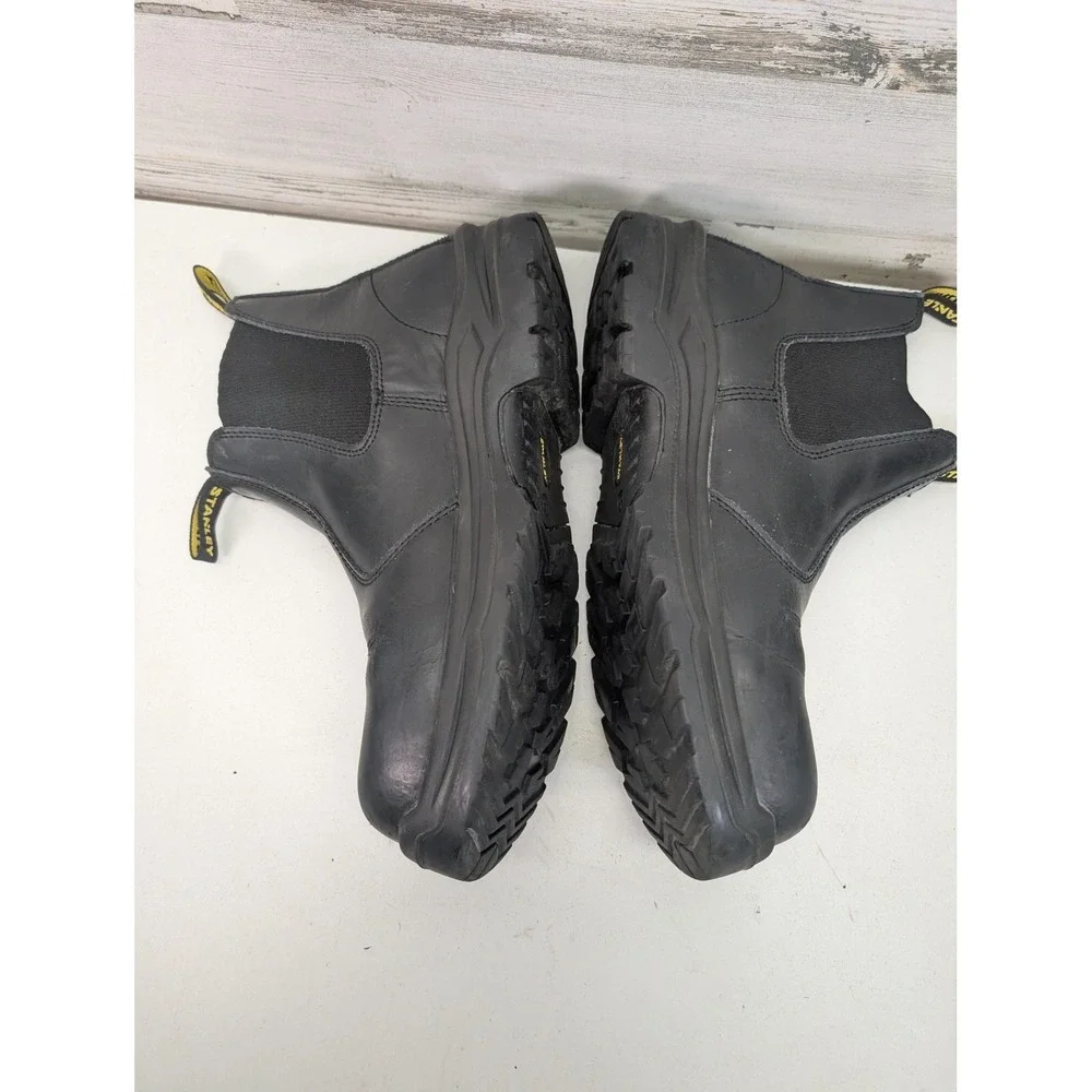 Stanley Chelsea Boots Mens Size 13 Black Leather Slip On Workwear SC1615